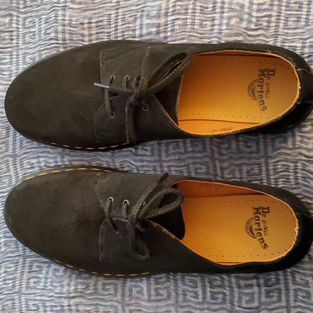 Dr. Martens Men's 1461 Suede Oxfords US Size 13, Black